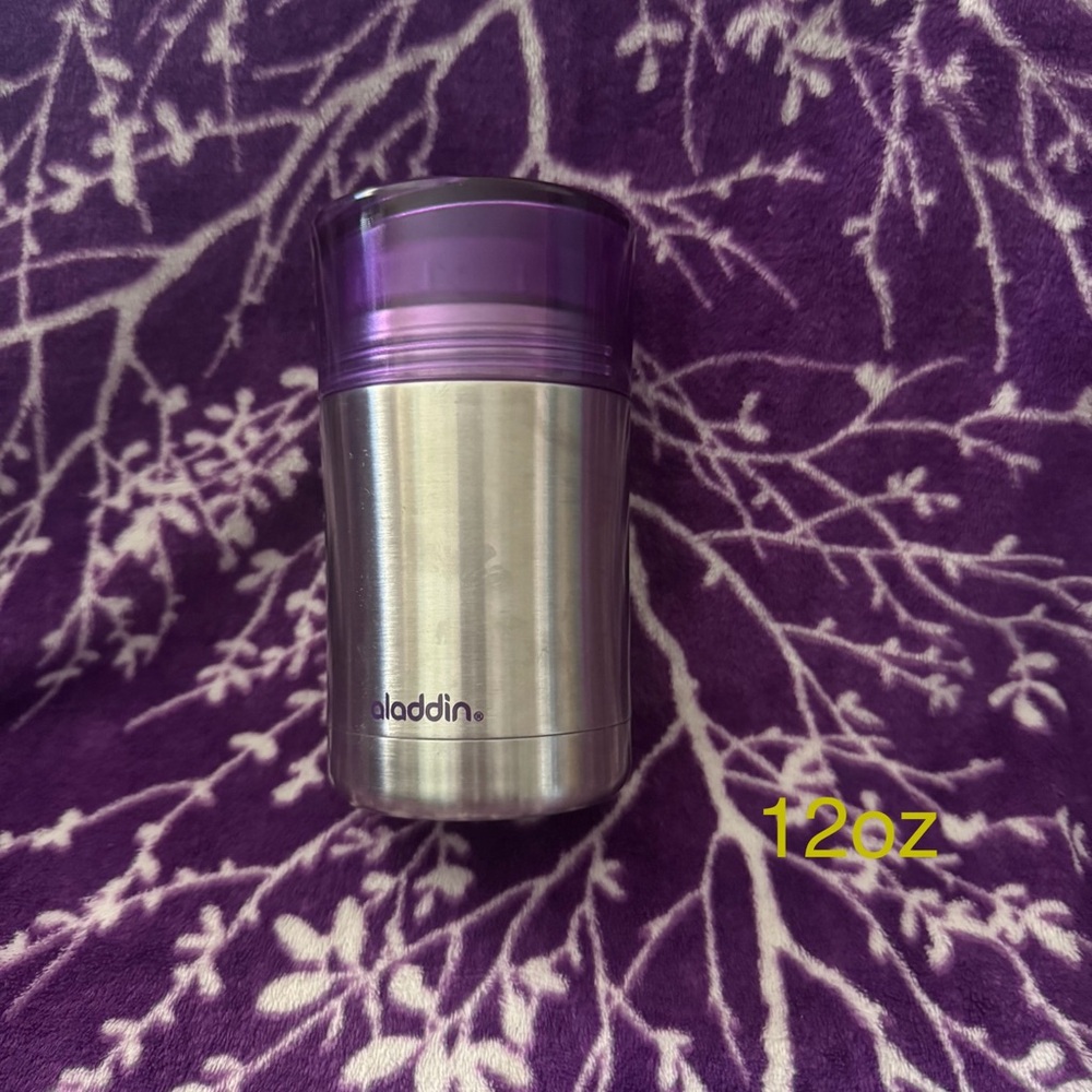 Aladdin Purple and Silver food jar